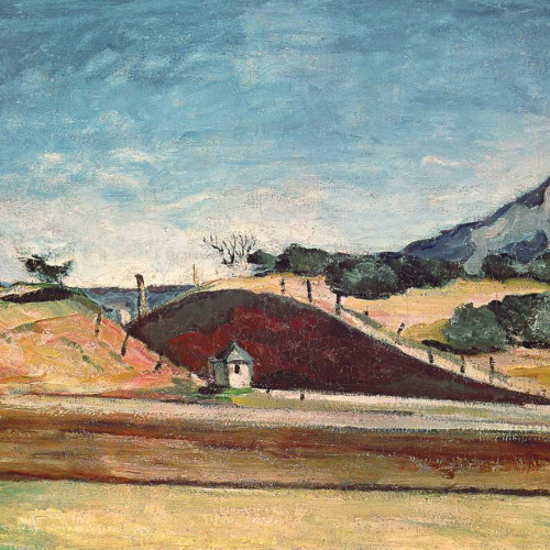 La Tranchée avec la montagne Sainte Victoire, de Paul Cézanne