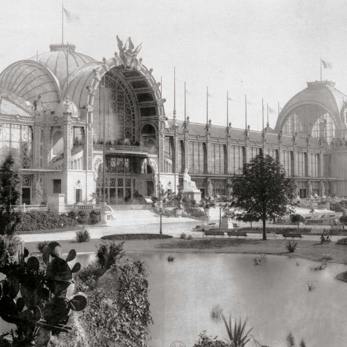 Exposition universelle de 1878 : Palais du Champ de Mars, façade principale