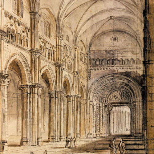 Abbaye de Cluny : vue intérieure
